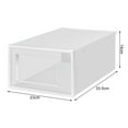 thumbnail image 5 of Tnobhg 3 Pcs Transparent Shoe Storage Box Stackable Ventilation Hole Prevent Bad Odor Large Capacity with Side Door Home High Heels Sneakers Organizer, 5 of 7