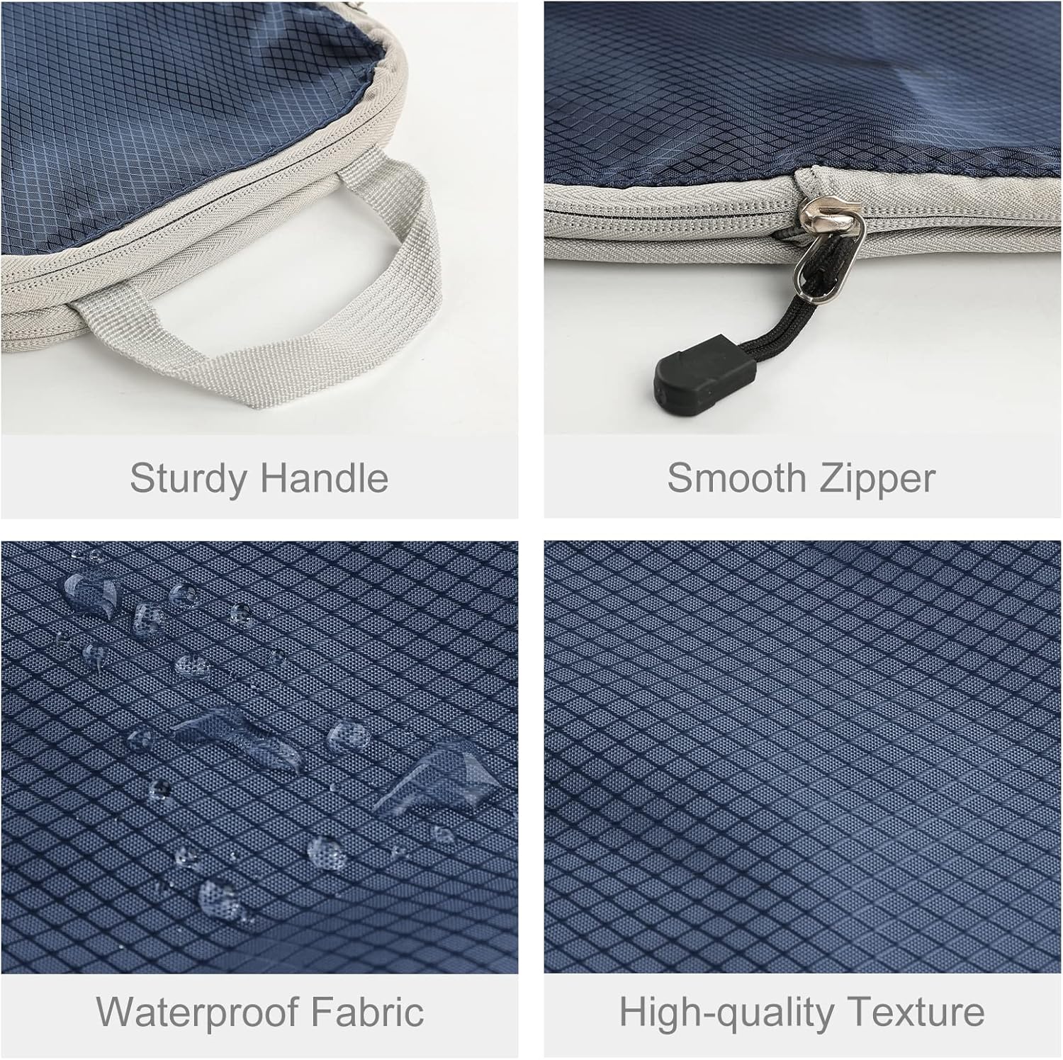 XiHAMA Compression Packing Cube Set for Carrying on Luggage Travel Packing Organizers with Laundry Bag for Backpack