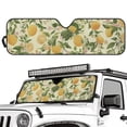 thumbnail image 2 of Psesaysky Windshield Sun Shade, Retro Lemon Sunshade Compatible with Car Off-road Vehicle Foldable Windshield Sun Visor Blocks UV Rays 52.95x16.14 inch, 2 of 7