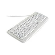 Pro Fit USB Washable Keyboard 104 Keys, White