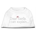 thumbnail image 1 of Dear Santa I Can Explain Rhinestone Shirts White Xl (16), 1 of 2