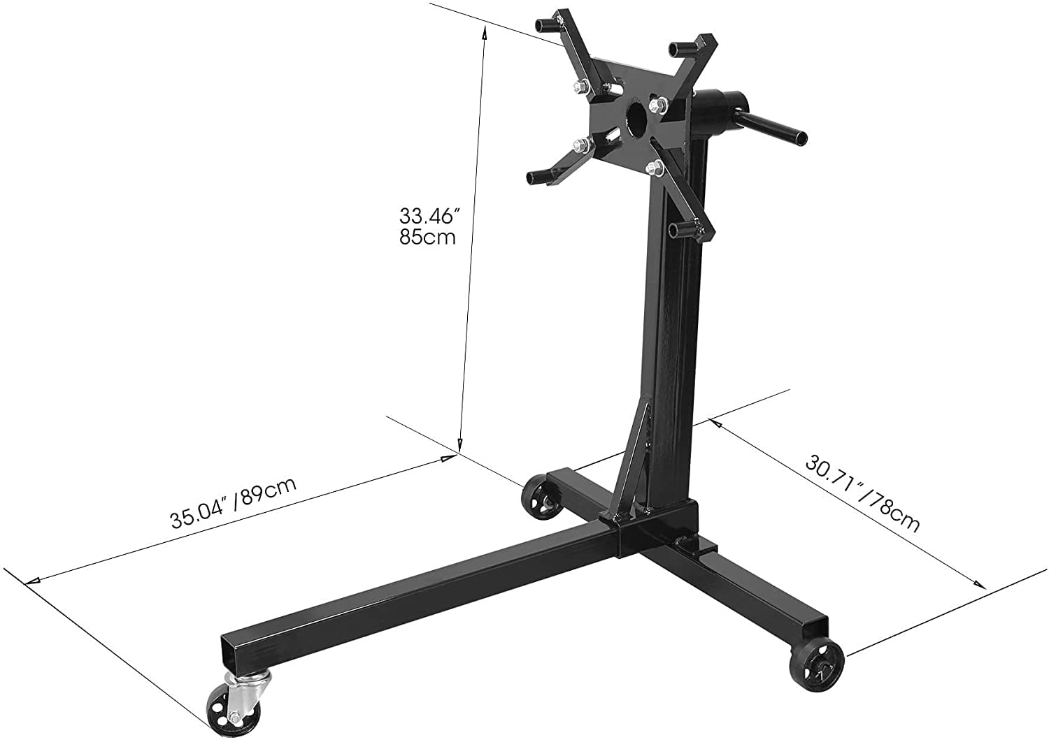 Torin DT23401B Steel Rotating Engine Stand with 360 Degree Rotating Head: 750 lb Capacity