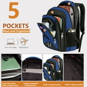 Travel Backpack for Men Women Multifunctional Waterproof Casual Backpacks Lightweight Multi Pocket Daypack Bag,BP8016-Navy