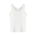 thumbnail image 4 of Women's Tanks & Seamless Ribbed with Built-In Bra Support for Daily Layering and Casual Wear Soft Stretch Tank Top for All Seasons, 4 of 4