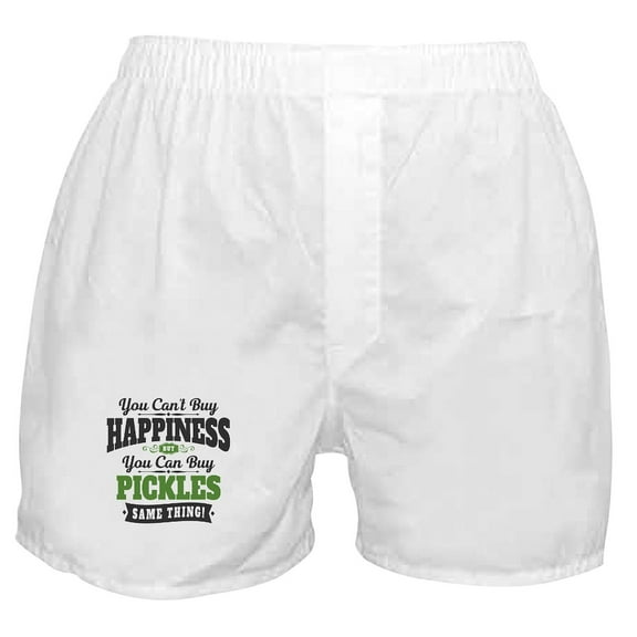 CafePress - Pickles Happiness Boxer Shorts - Men's Novelty Boxer Shorts