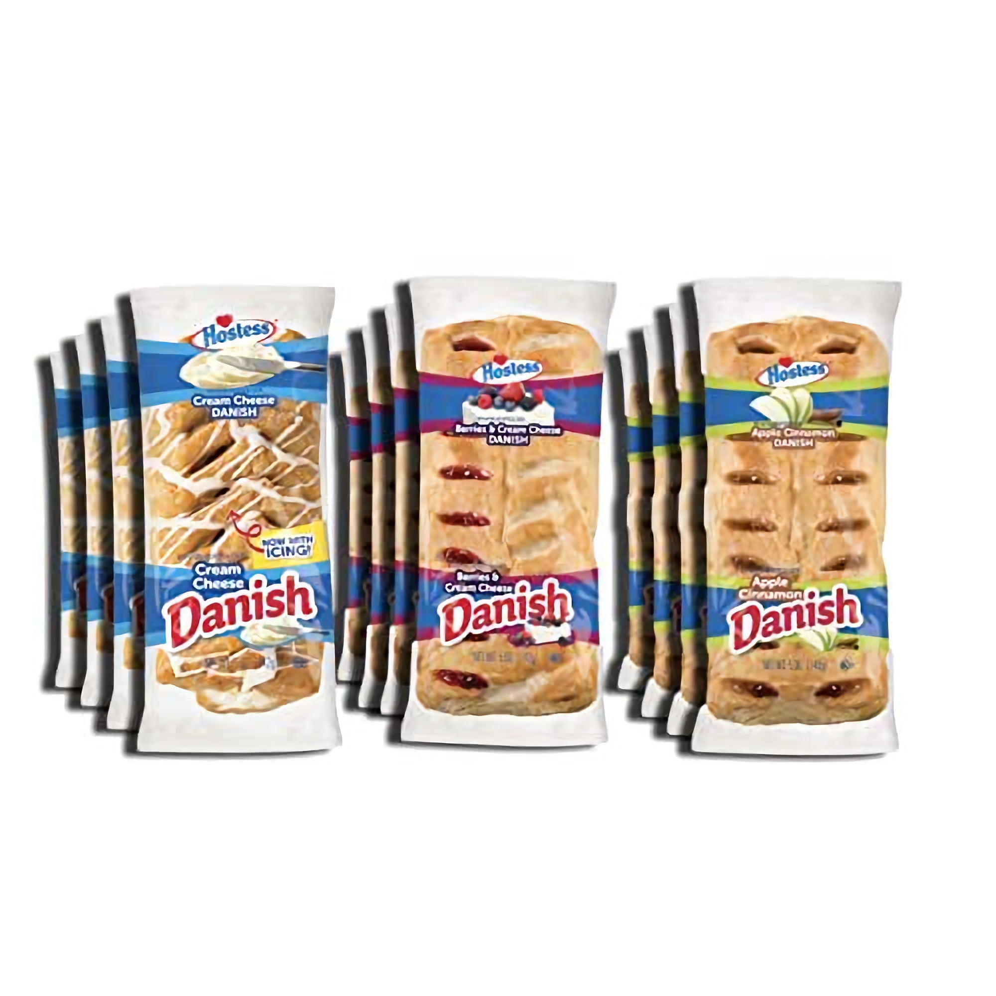 Tribeca Curations 3 Flavor Danish Pastries Combo by Hostess Apple