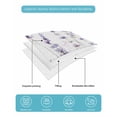 thumbnail image 5 of Quilts Full Size, Lavender Floral Soft Comforter Bedding Set for Bed, Spring Flowers Botanical Plants Lightweight Quilted Bedspread with Pillow Cover(2 Pieces) for All Season, 78x90 Inch, 5 of 6