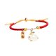 thumbnail image 2 of Joyería Collar de Conejito Pulsera de Animales Pendientes de Conejito para Mujeres Niñas Cumpleaños Brazalete de cuerda roja, 2 of 9