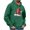 Green, variant on Men's Christmas Chest Snowman Print Casual Sports Pocket Pullover Printed Hooded Sweater