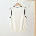 thumbnail image 6 of Busydd Girls Clothes 3-15 Years V Neck Sleeveless Knit Sweaters Comfy Casual Unisex Boys Girls Sweaters Kids Clothing, 6 of 6