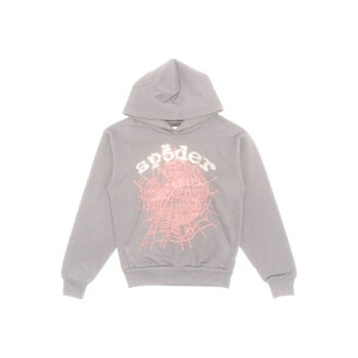 Sp5der Men's OG Web Studded Zip Hoodie Black, from StockX