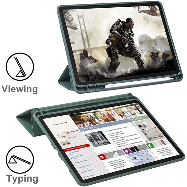 【インドリ】iPad Air 第4世代 ケース&Apple Pencil IPad Air 4 Case 10.9 Inch with Pencil Holder, Auto Wake/Sleep