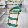 thumbnail image 4 of Silla para orinal para niños, taburete con escalón ancho antideslizante, protector contra salpicaduras plegable para baño Likrtyny Para estrenar, 4 of 6