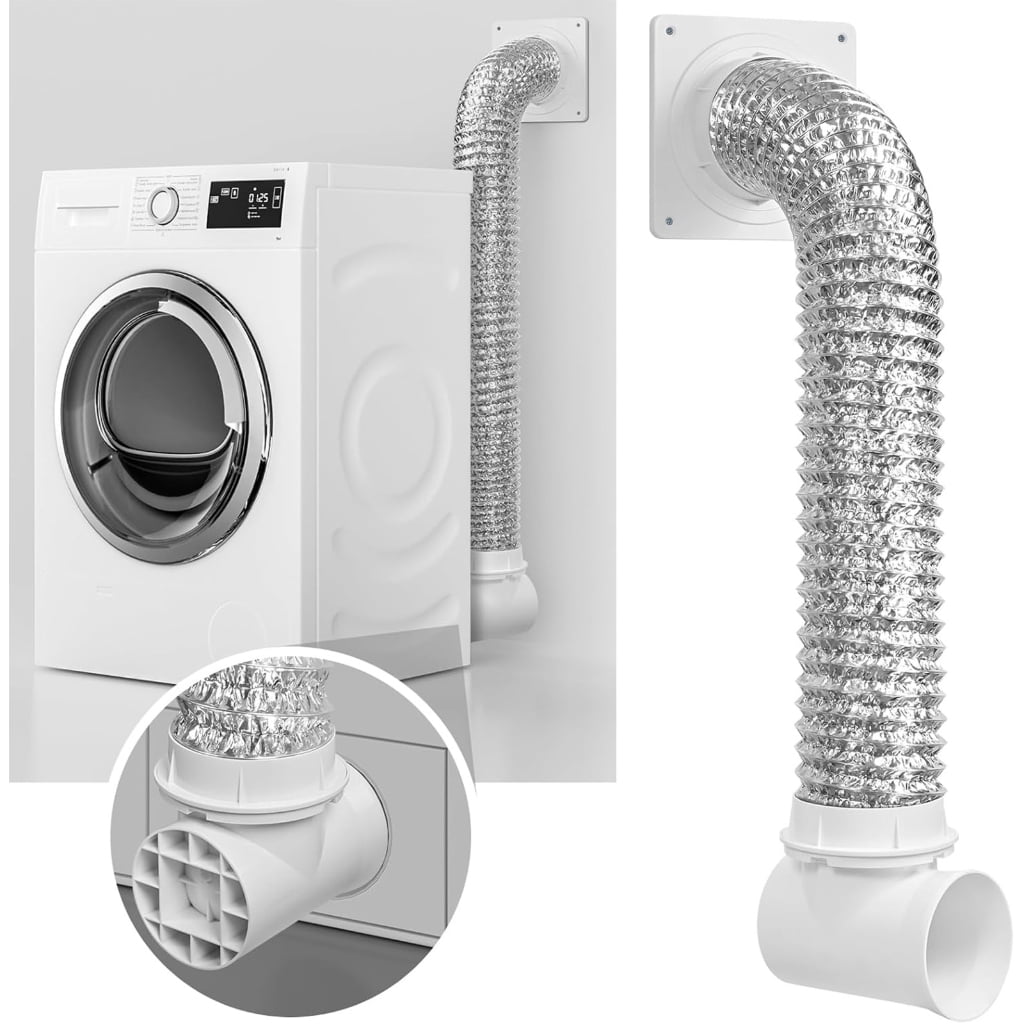 PatungKu Flexible Aluminum Ducting Dryer Vent Hose for HVAC Heating Cooling Ventilation