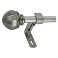 thumbnail image 2 of Montevilla Facets 5/8" Brushed Nickel Double Curtain Rod, 2 of 2