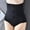 Black, variant on uublik High Cut Panties for Women Beige High Waisted Body Shaper Underwear Womens Seamless Shaping Panties