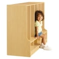 thumbnail image 3 of Toddler 5 Section Coat Locker with Step - with Clear Cubbie-Trays, 3 of 6
