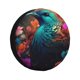 thumbnail image 1 of Fotbe Colorful Flower Bird Funda de Llanta de Repuesto con Estampado, Engrosada, Ajuste Universal para Jeep, Remolque, RV, SUV, Camión-14 inch, 1 of 6