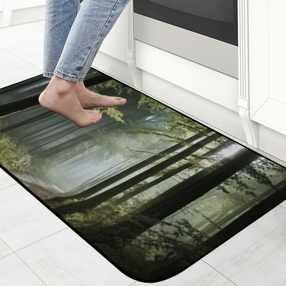 Qinduosi Decorative Door Mat, Door Mat with Non-Slip Rubber Backing, Easy Cleaning, Traps Dirt, for Entry, Patio, Garage 19.68*47.24 in
