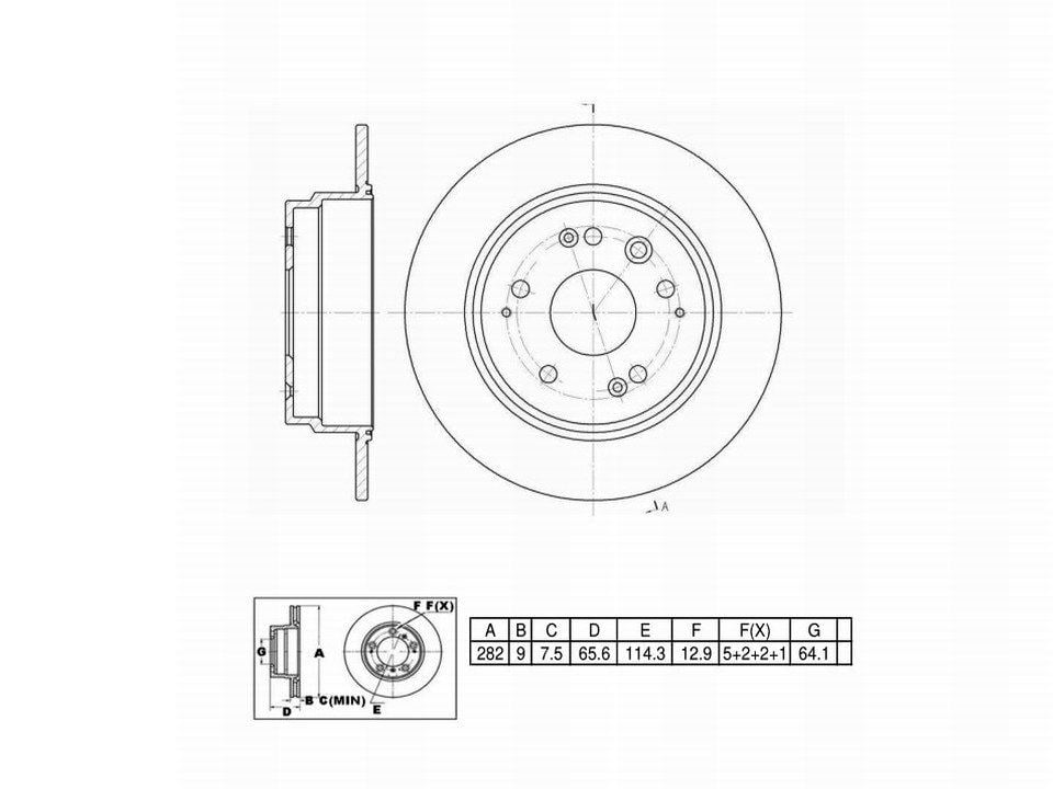 Winstop Brake Kits, Rear WSK229, Acura CL 2003-2001