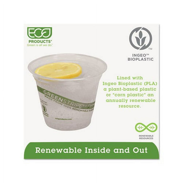 GreenStripe Renewable and Compostable Cold Cups, 16 oz, Clear, 50/Pack, 20  Packs/Carton - mastersupplyonline