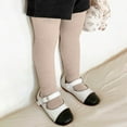 thumbnail image 2 of QQAMB Girl Cable Knit Leggings Stocking Tights Footed Pants Toddler Kids Cotton Warm Pantyhose, 2 of 6