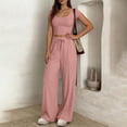 thumbnail image 7 of Two Piece Sets for Women Going out Solid-Color Casual Vacation Relaxed Style With Pockets Short Sleeve Neck Blouses Shirts Sets, 7 of 7