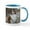 White/Blue Inside, variant on CafePress - Sable Sheltie Hiker Mug - 11 oz Ceramic Mug - Novelty Coffee Tea Cup