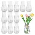 thumbnail image 5 of Plastic Clear Bud Vase Decorative Flower Vase Plant Holder Modern Centerpiece Vase for Home Wedding Party, 5 of 8