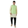thumbnail image 2 of Sonakshi Fashion Men's Brocade Waistcoat Bandhgala Festive Jacquard Nehru Jacket, 2 of 6