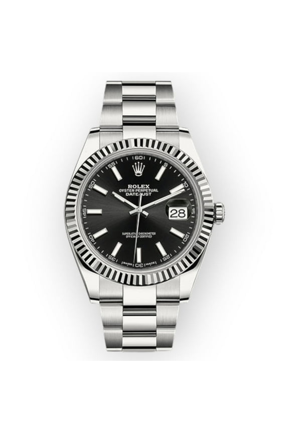 Pre-Owned Rolex Datejust 126334 41mm Slate Dial Black
