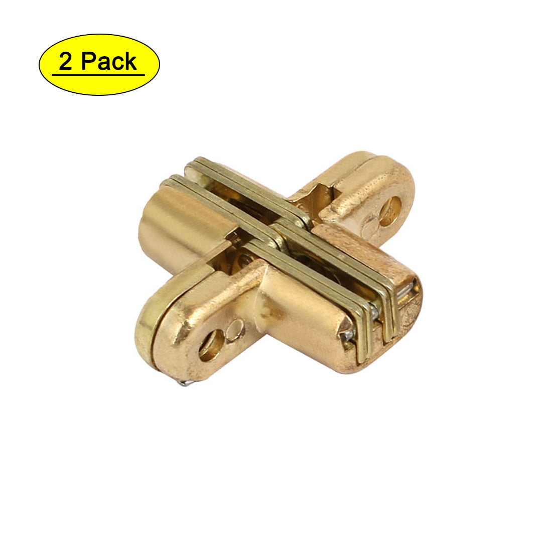 uxcell Drawer Cabinet Cupboard 40mm Long Concealed Metal Pull Handle Copper Tone 6pcs 