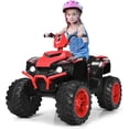 thumbnail image 1 of Cuatriciclo Eléctrico ATV Costway para Niños Rojo con Música y Luces LED, 1 of 8