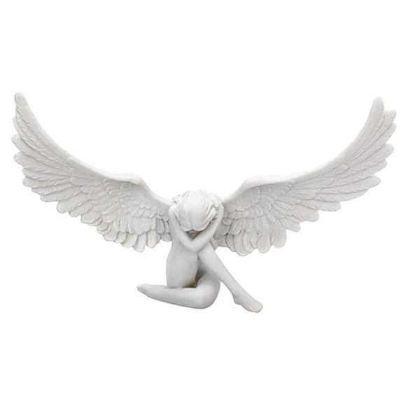 Estatuilla de Ángel de Resina Vintage Creativa, Estatua de Ángel 3D Vívida Moderna, Manualidades Artísticas, Accesorio de Decoración