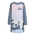 thumbnail image 5 of Wonder Nation Girls Long Sleeve Fleece Sleep Gown, Sizes 4-18 & Plus, 5 of 5