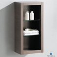 thumbnail image 1 of Fresca Trieste Bathroom Linen Side Cabinet with Glass Shelves in Gray Oak, 1 of 2