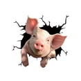 thumbnail image 1 of Autofenster Tier Little Pig Aufkleber, 1 of 1
