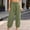 Army Green, variant on Women's Elastic-Waist Harem Pants, Cute Bow Tie Waistband, Roomy Fit and Soft Texture for Fun Summer Vacation Trips Red S
