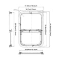 thumbnail image 6 of 22" Height x 15" Width RV Window, 2 PCS RV Windows, RV Vertical Slide Window, 6 of 20