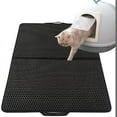 thumbnail image 2 of CNKOO Cat Litter Trapping Mat Black Double Layer Kitty Litter Trapper Pad  Non-Slip 12x12 in, 2 of 6