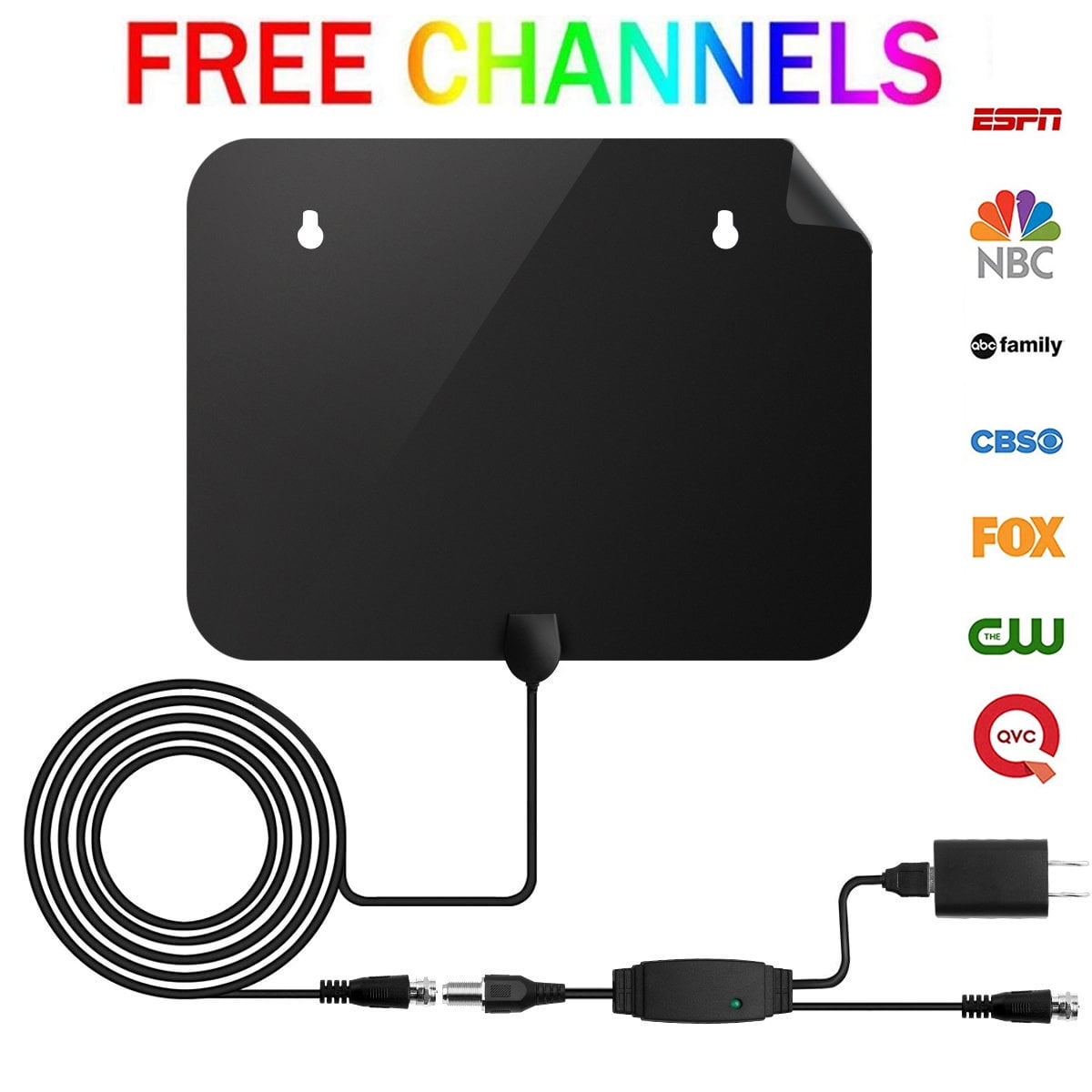 TV Antenna, HD Digital Indoor TV Antenna 50 Miles Range with Amplifier