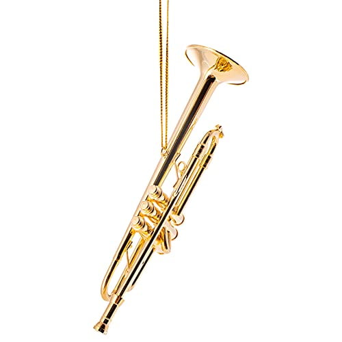 NIB 3.5" Tall by Broadway Gifts Details about   Realistic Gold Trumpet Christmas Ornament 