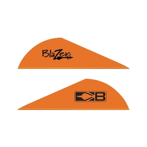 BOHNING 10832NO2 BOHNING BLAZER VANES 2 SOLID NEON ORANGE 100PK