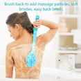 thumbnail image 3 of Long Handle Bath Body Brush Soft Back Shower Exfoliating Skin Scrubber Massager, 3 of 13