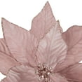 thumbnail image 4 of Northlight 24" Pink Glittered Poinsettia Christmas Stem Spray, 4 of 4
