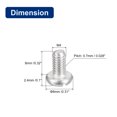 thumbnail image 2 of 304 Stainless Steel Machine Screws 20 Pack M4x8mm Slotted Drive Pan Head Screw Bolts, 2 of 5