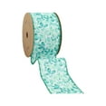 thumbnail image 3 of LaRibbons 2 1/2" Wired Ribbon | All Over Leaf | 10 Yard Roll, 3 of 7
