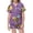 t#109Purple264, variant on CAIVO Child Outfit Sets Kids Cartoon Printed Button Down Lapel Short Sleeve Summer Shirt Tops Shorts Comfortable Sleep Boys Girls Soft Home Everyday Relaxed Fit Clothes Sets