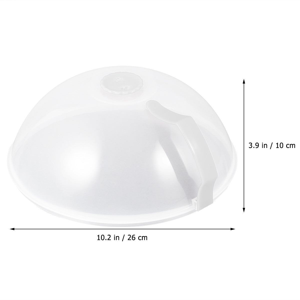 Cover Microwavedishmagneticclear Lid Plate Splatter Dome Serving Tent Picnic Protector, Size: 26X10CM