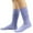 Light Blue, variant on WREESH Women Fashion Long Socks Running Socks Solid Color Warm Stockings From The 1980S To 1990S, Super Long Tight Knit Pile Socks Purple